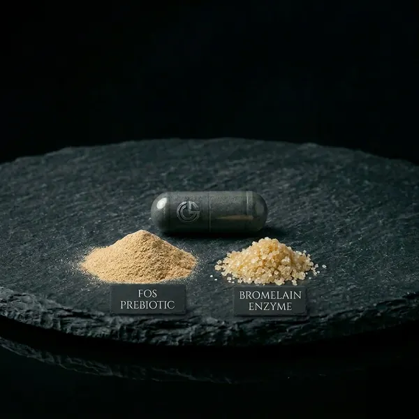 Phase 03: Restore — prebiotic FOS, bromelain