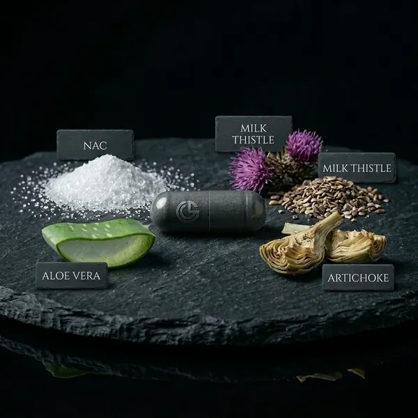 Phase 02: Support — NAC, milk thistle, artichoke, aloe vera